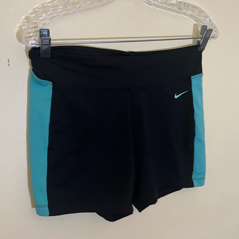 Nike Black Teal Shorts Medium